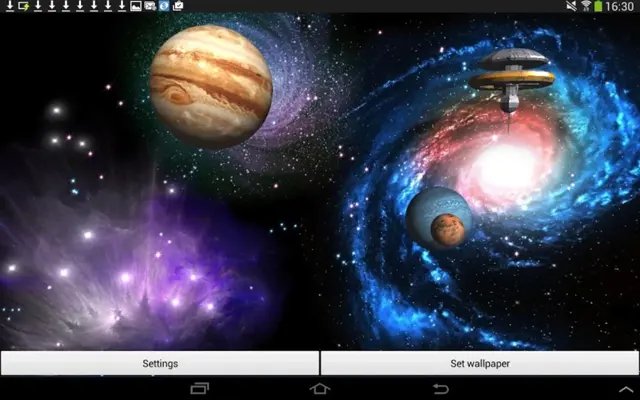 Space Live Wallpaper 3D android App screenshot 0