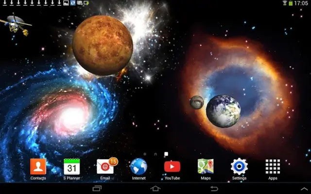 Space Live Wallpaper 3D android App screenshot 1