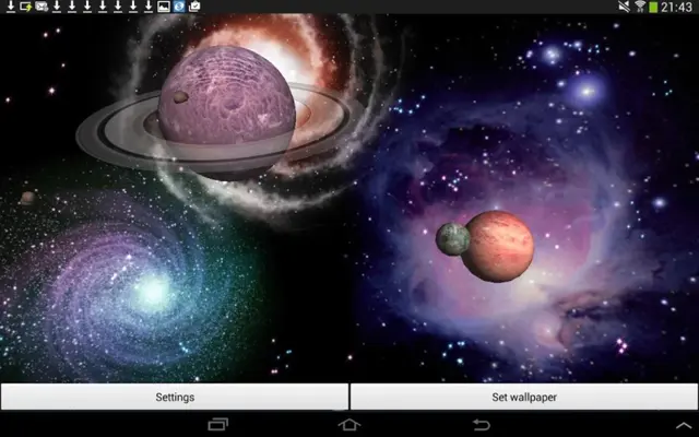 Space Live Wallpaper 3D android App screenshot 2