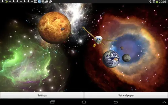 Space Live Wallpaper 3D android App screenshot 7